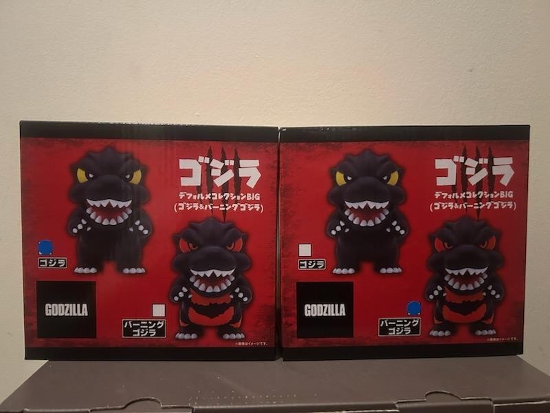 NEW Round1 x Godzilla Collab Deformed Figures COMPLETE SET OF TWO - US Seller NEW Round1 x Godzilla Collab Deformed Figures COMPLETE SET OF TWO - US Seller