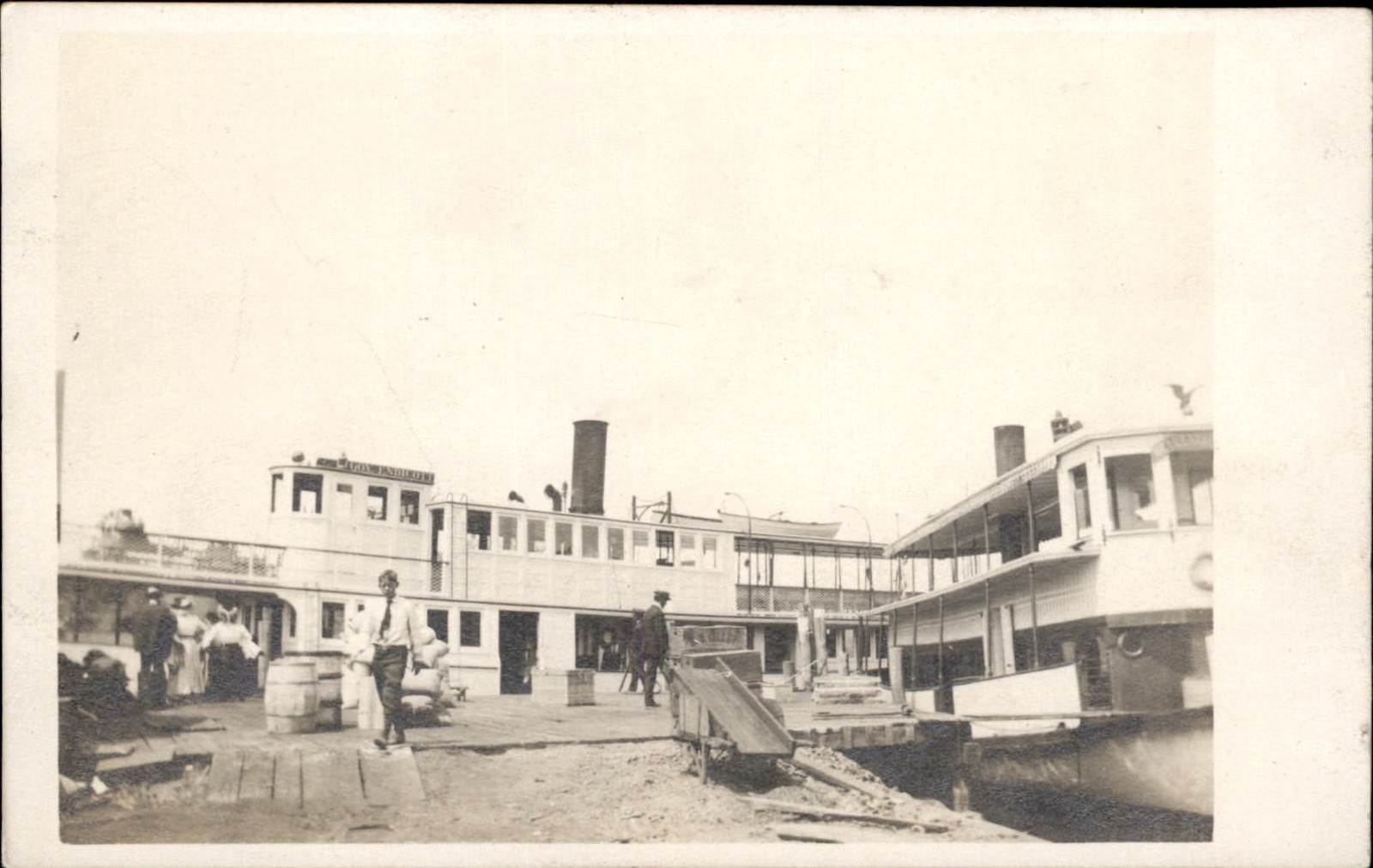 Lake Winnipesaukee Steamer Boat Covernor Endicott c1910s Real Photo Postcard bhn Lake Winnipesaukee Steamer Boat Covernor Endicott c1910s Real Photo Postcard bhn