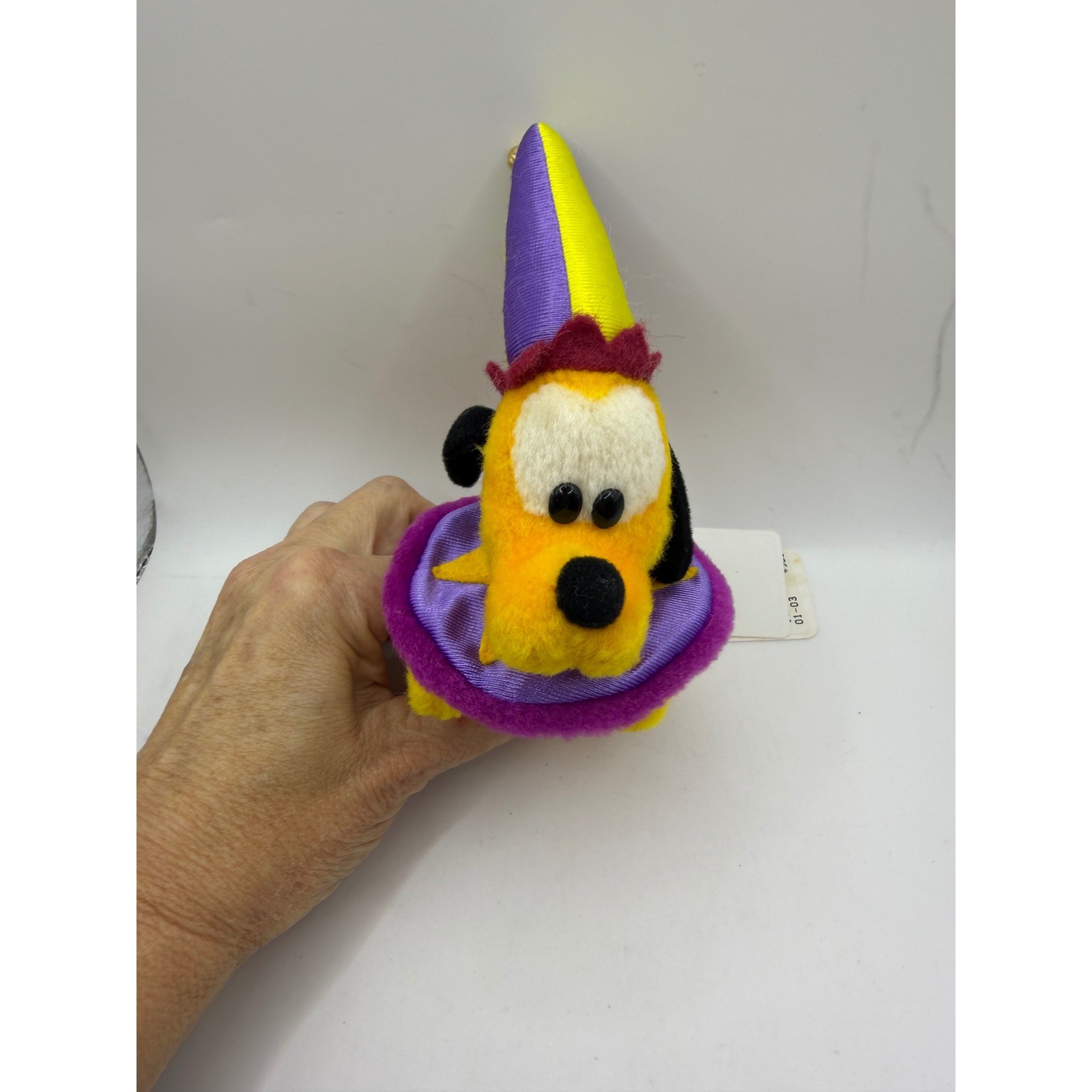 Tokyo Disneyland 15th Anniversary Pluto Jester Plush Badge Bell Vintage Disney Tokyo Disneyland 15th Anniversary Pluto Jester Plush Badge Bell Vintage Disney