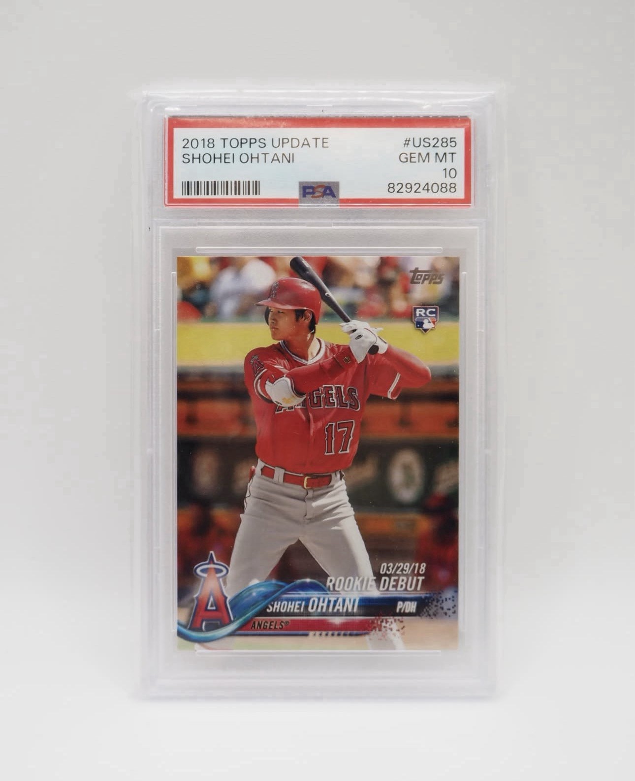 Topps Update 2018 Shohei Ohtani Rookie Debut #US285 PSA 10 Baseball Angels Topps Update 2018 Shohei Ohtani Rookie Debut #US285 PSA 10 Baseball Angels