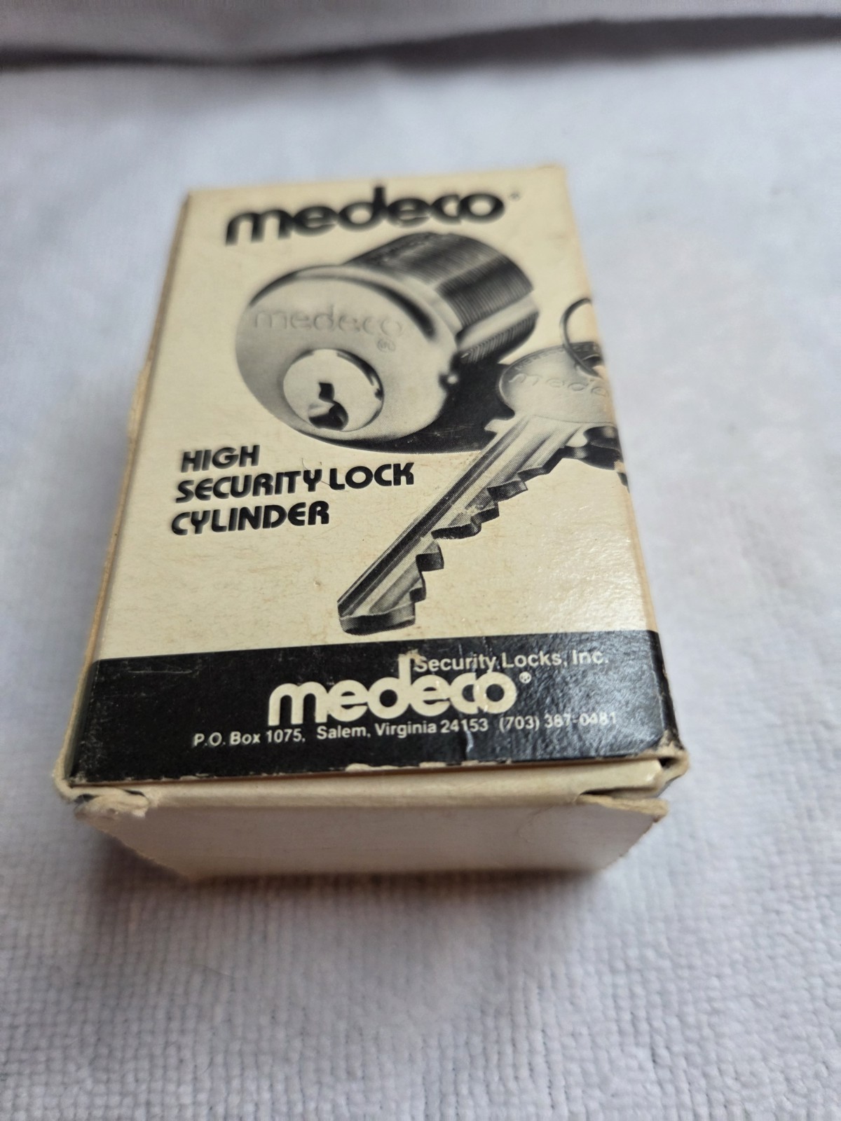 Vintage Medeco High Security Rim Cylinder Lock 10-0300N-00 Satin Brass 606 NOS Vintage Medeco High Security Rim Cylinder Lock 10-0300N-00 Satin Brass 606 NOS