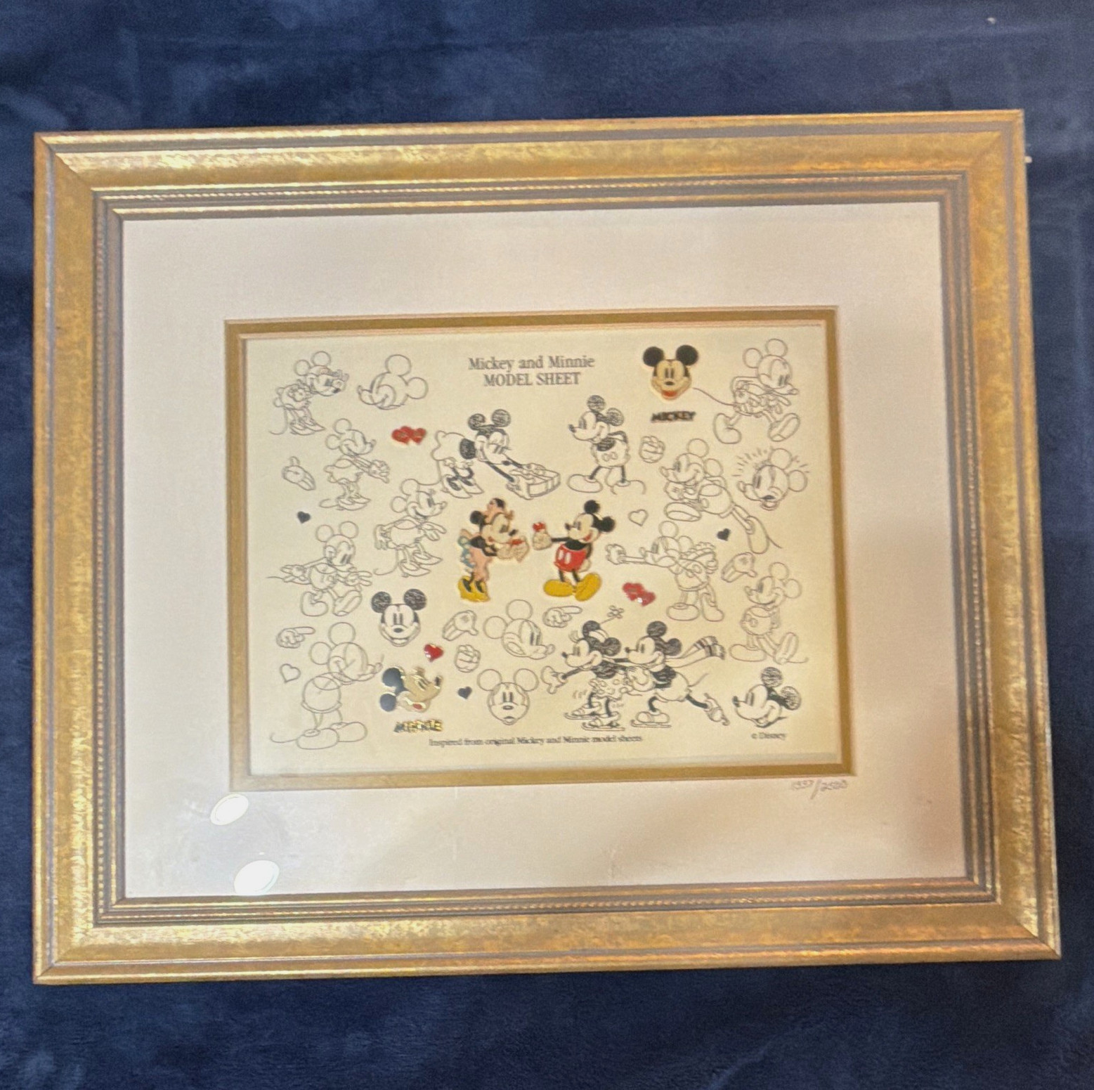 2 Disney Mickey and Minnie\'s 70th Anniversary Limited Edition Stamp Pin Set COA 2 Disney Mickey and Minnie\'s 70th Anniversary Limited Edition Stamp Pin Set COA