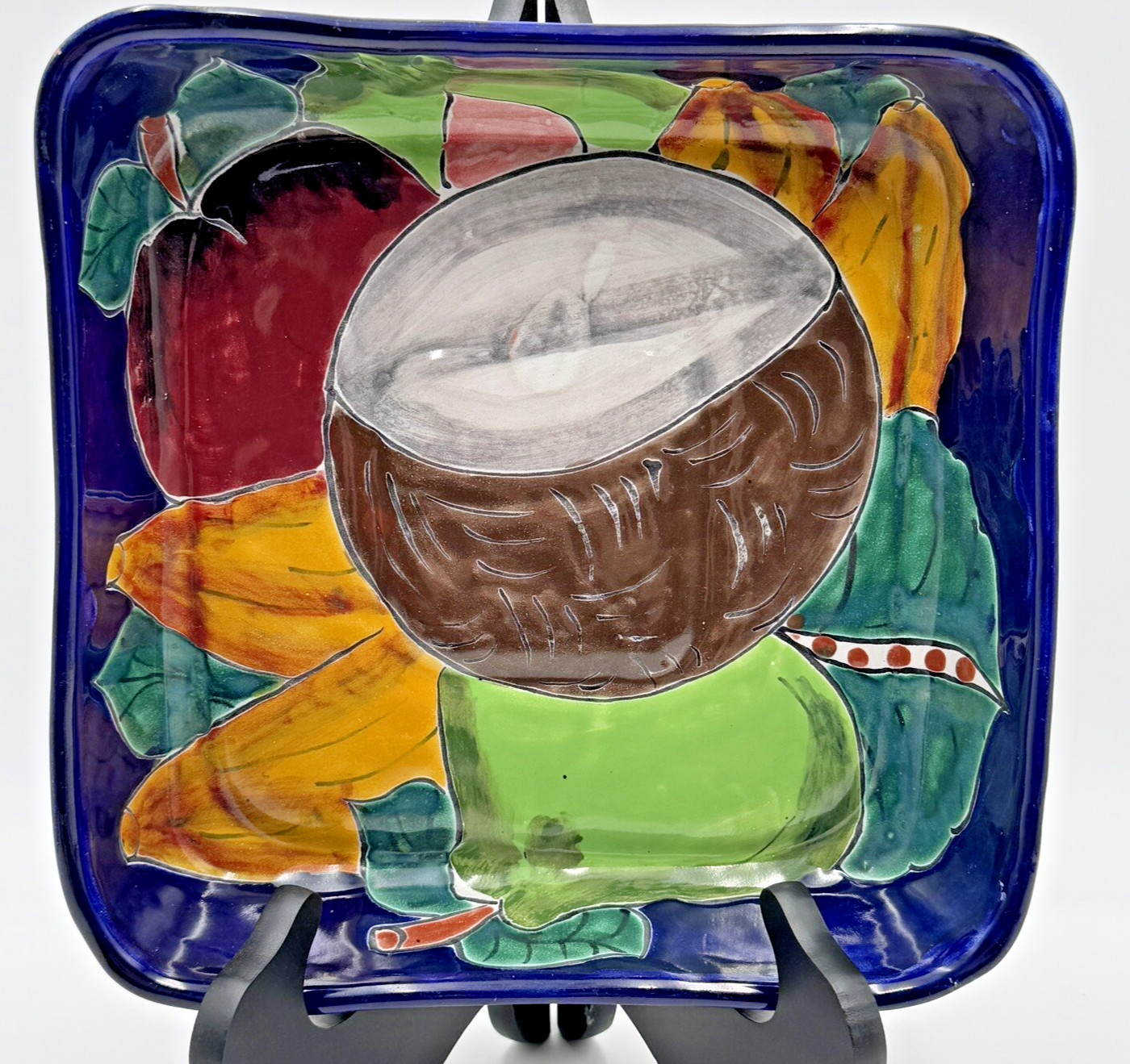 Talavera Pottery Square Fruit Bowl 9x9\ Talavera Pottery Square Fruit Bowl 9x9\