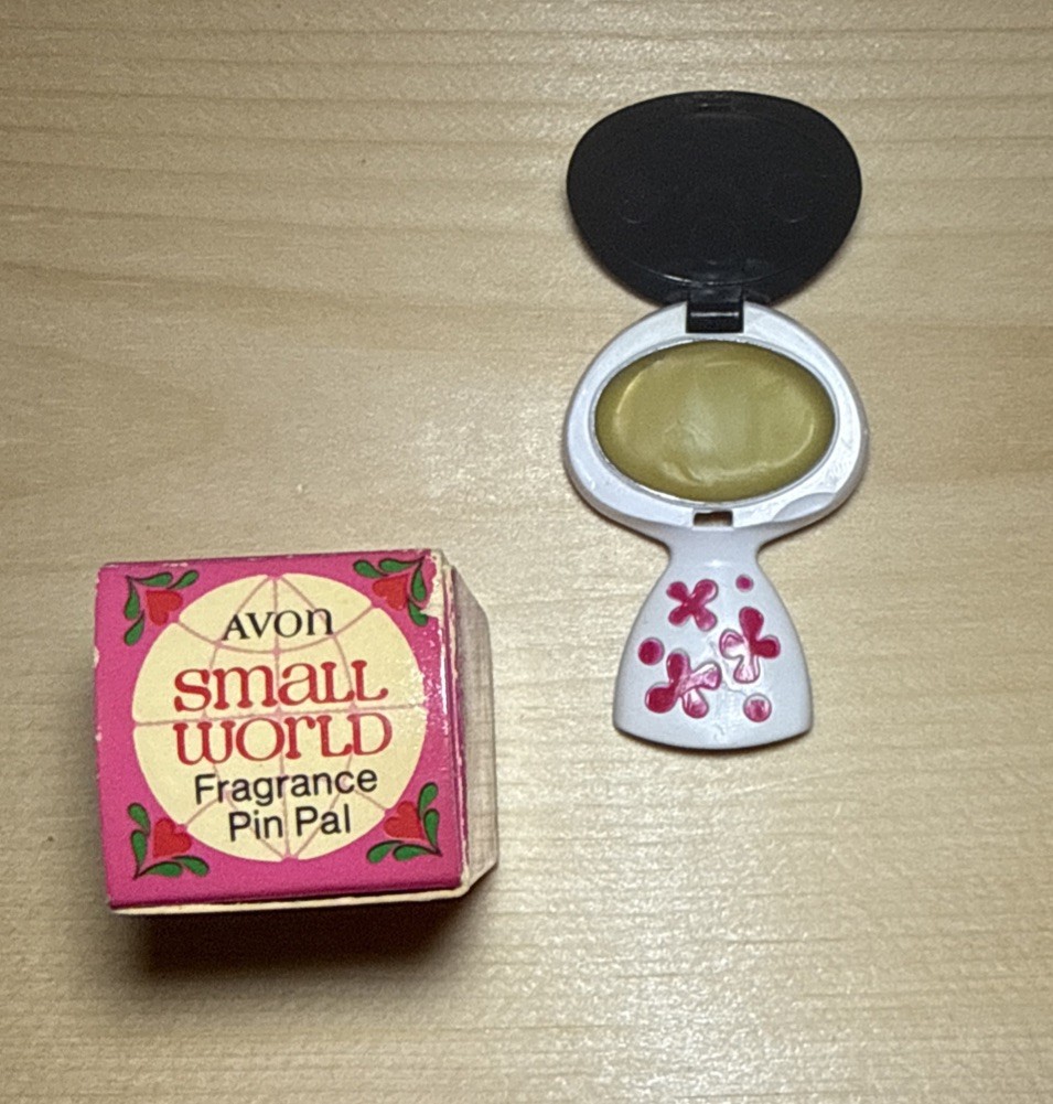 Vintage 1970s Avon Pin Pal Perfume Glacé, Pins, Barrette, Necklace NOS