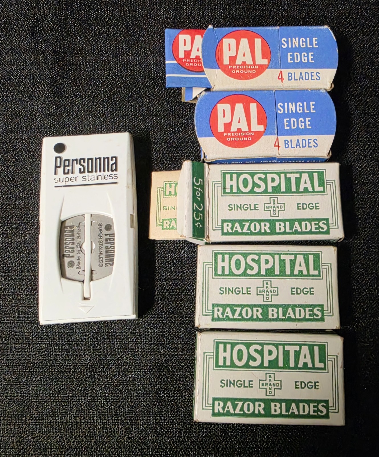 Vintage Mid Century Safety Razor Blade Collection Lot of 6 Pks Unused NOS