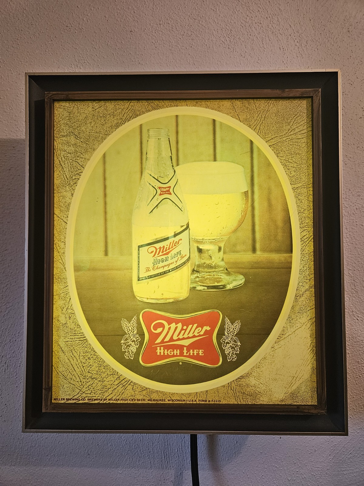 Vintage Miller High Life Lighted Beer Sign 12 Vintage Miller High Life Lighted Beer Sign 12