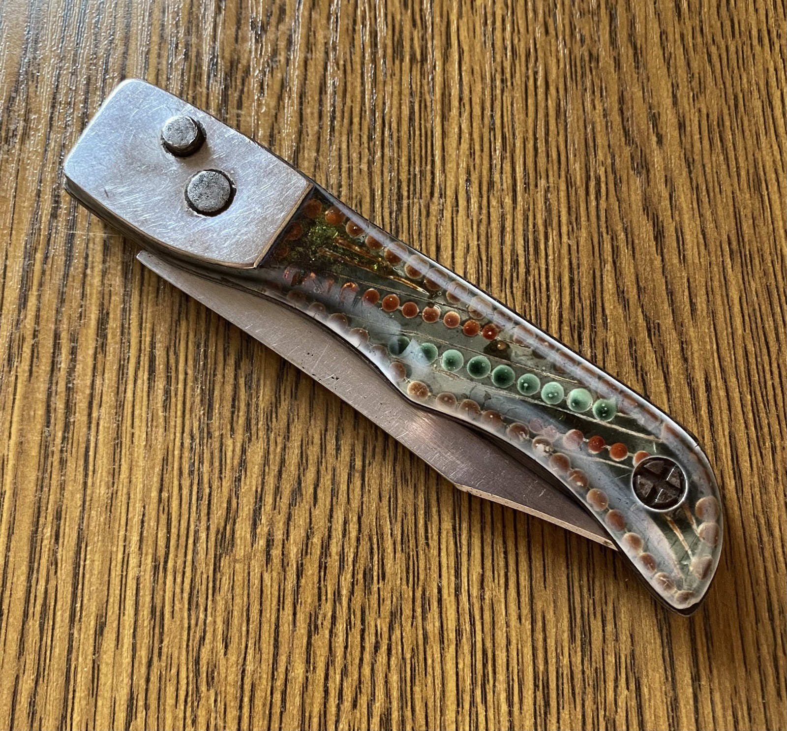 Vintage RARE USSR Pocket Folding Frame Prison ITK Knife from 1970s Handmade Vintage RARE USSR Pocket Folding Frame Prison ITK Knife from 1970s Handmade