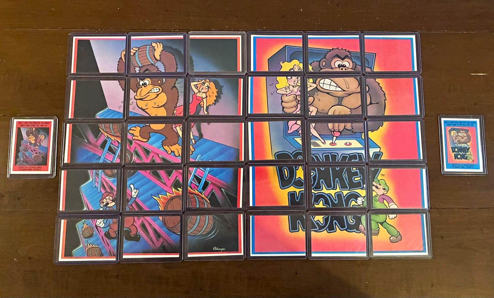 1982 Nintendo Donkey Kong Complete Sticker Sets Scratch-Off Pack Fresh Jumpman
