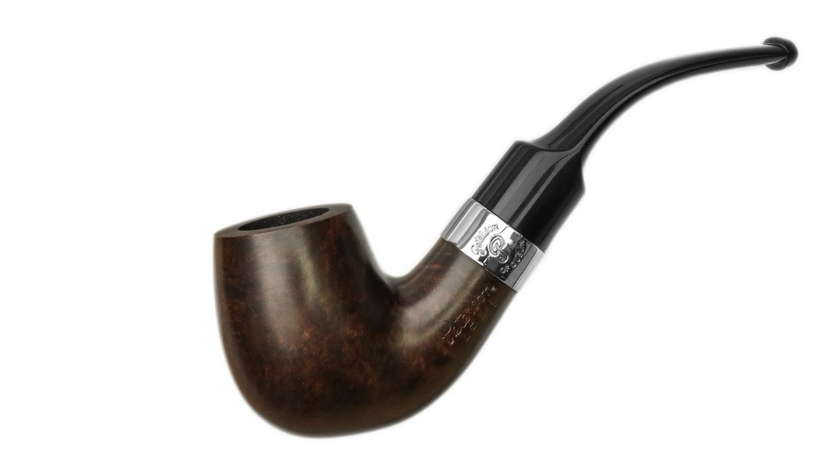 Peterson Aran Smooth Nickel Mounted (XL90) Fishtail Pipe Brand New In The Box