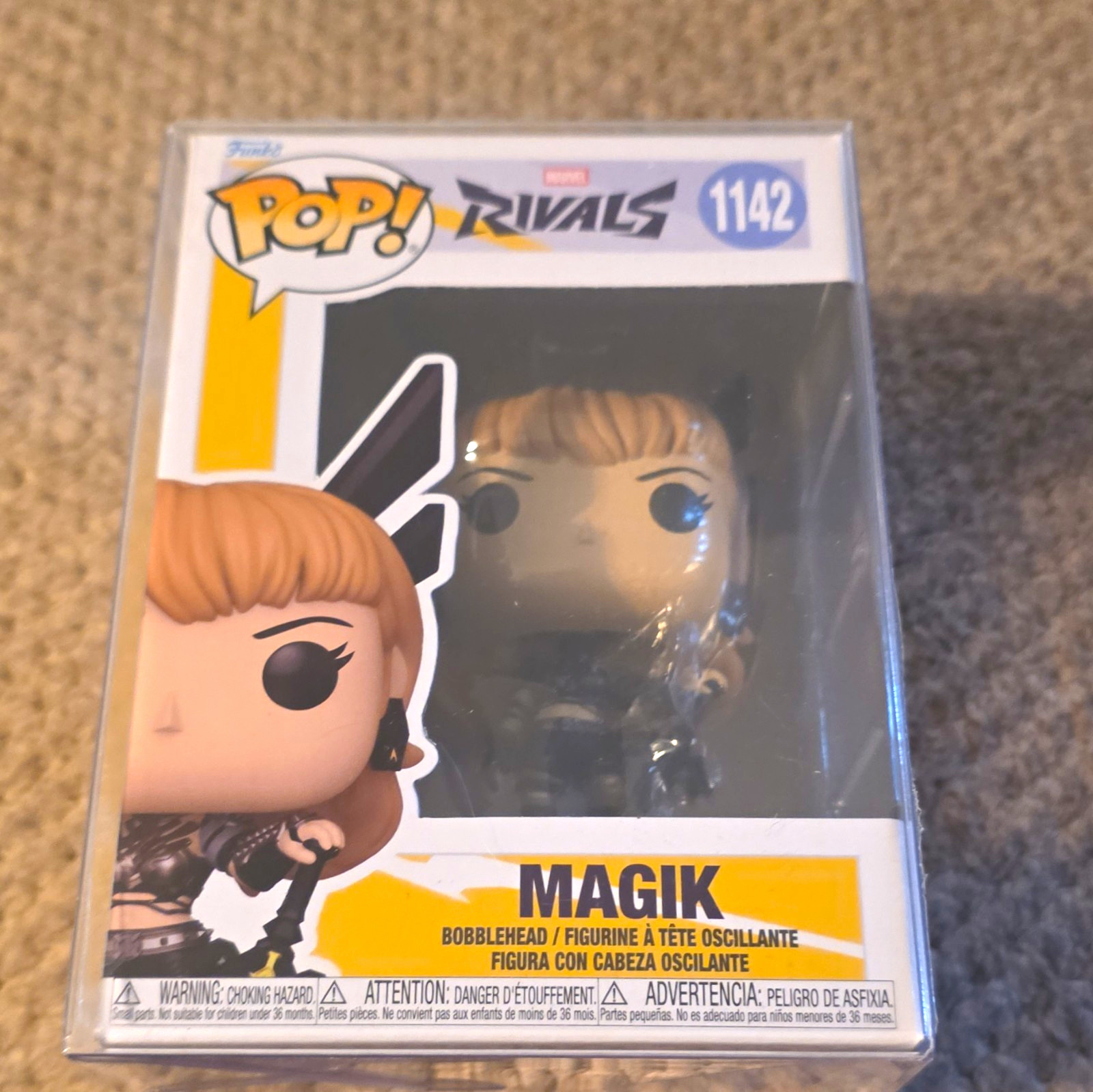 Funko Pop Marvel Magik #1142 NEW In Protector Sold As Is Funko Pop Marvel Magik #1142 NEW In Protector Sold As Is