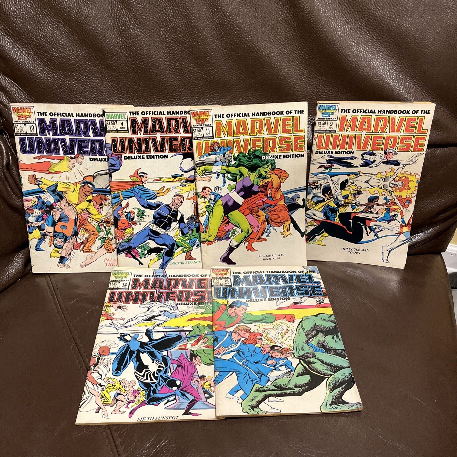 Official Handbook of the Marvel Universe Deluxe Edition 6 Variety (1985-88)