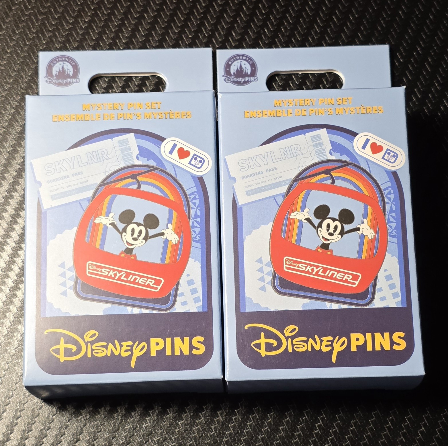 2Packs Disney Skyliner Transportation Mystery Pin Set 2 Pins Per Box *SEALED*NEW 2Packs Disney Skyliner Transportation Mystery Pin Set 2 Pins Per Box *SEALED*NEW