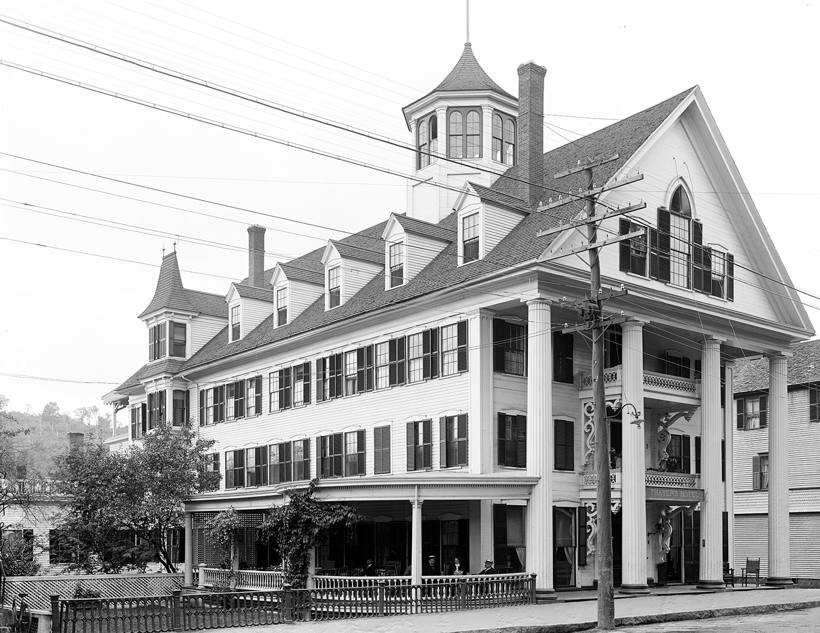 1910 Thayer\'s Hotel Littleton New Hampshire Vintage Picture Photo Print 6\ 1910 Thayer\'s Hotel Littleton New Hampshire Vintage Picture Photo Print 6\