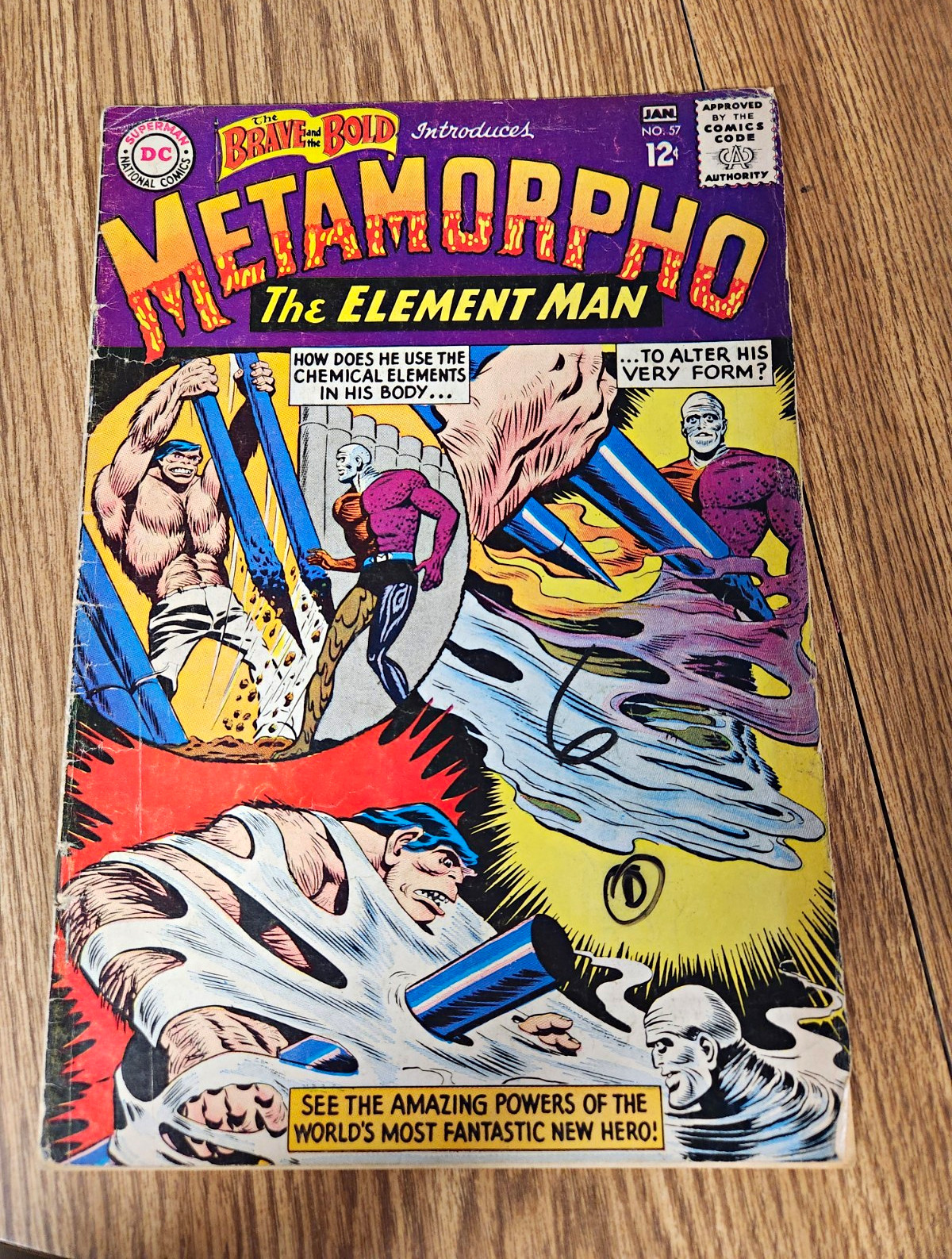 The Brave and the Bold #57 1st App Metamorpho the Element Man DC 1965 6 The Brave and the Bold #57 1st App Metamorpho the Element Man DC 1965 6