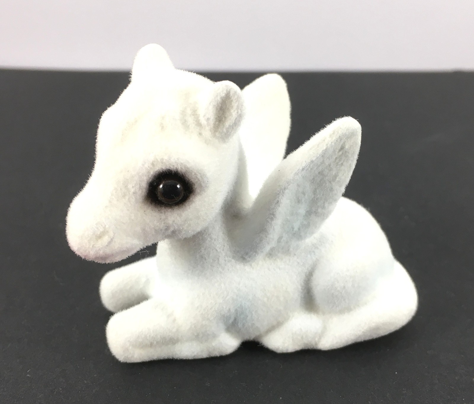 Vintage ULTRA RARE Josef Originals Flocked BABY PEGASUS W/ Original Sticker NOS Vintage ULTRA RARE Josef Originals Flocked BABY PEGASUS W/ Original Sticker NOS