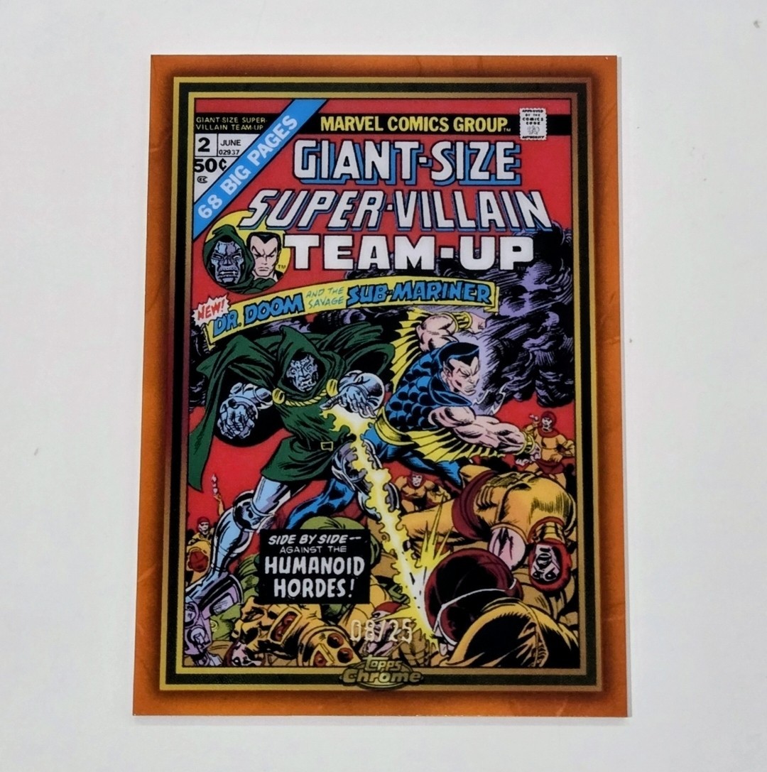 2024 Topps Chrome Marvel Dr Doom /25 Giant-Size Super-Villain Team-Up MG-5 