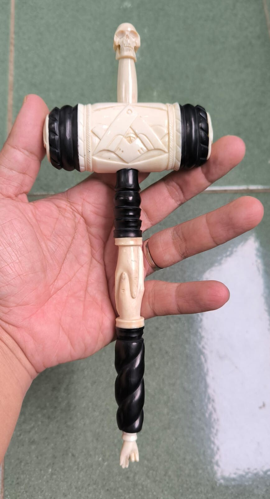 Custom order Masonic Gavel From Wood & Deer ANTLER Hand Carved (Ready 2 weeks) Custom order Masonic Gavel From Wood & Deer ANTLER Hand Carved (Ready 2 weeks)