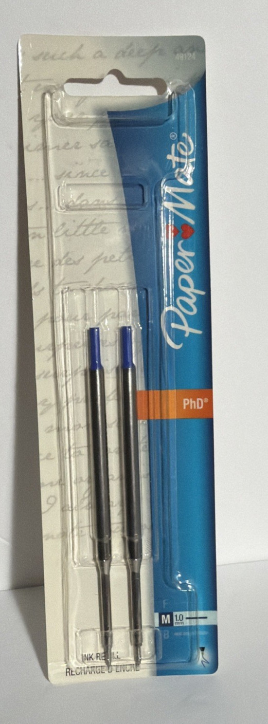 PAPER MATE BLUE Medium Point 1.0mm Ballpoint Pen Refills Lubriglide PhD Profile PAPER MATE BLUE Medium Point 1.0mm Ballpoint Pen Refills Lubriglide PhD Profile