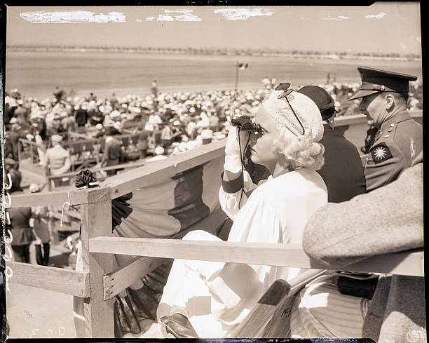Jean Harlow Watching Air Race 1933 Photo Los Angeles, CA- Jean Harlow, origina