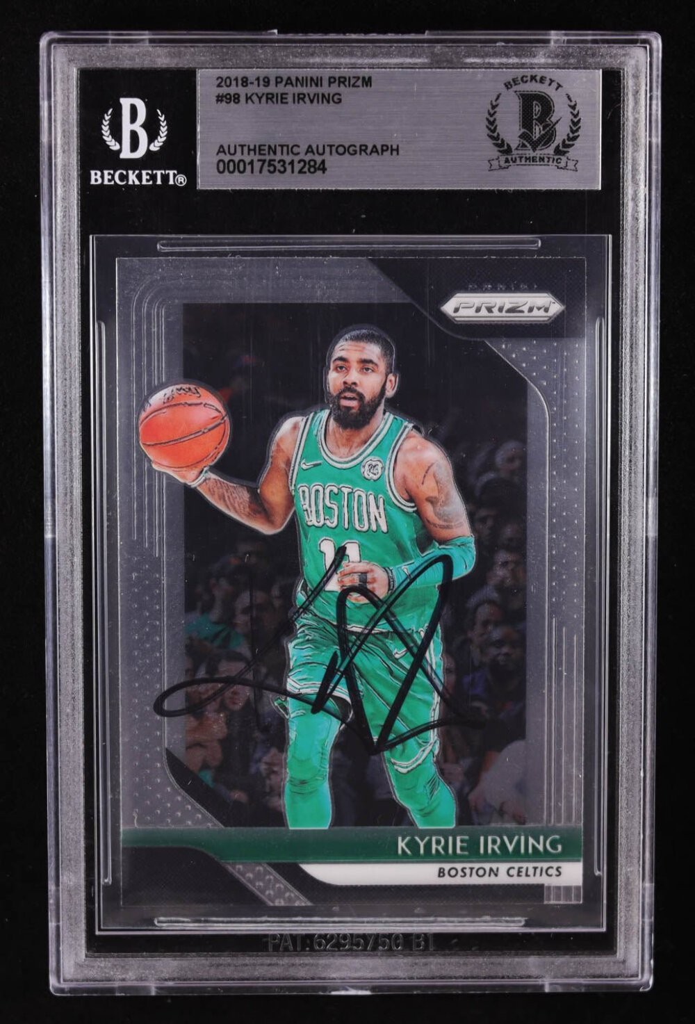 Kyrie Irving Signed 2018-19 Panini Prizm #98 (BGS)