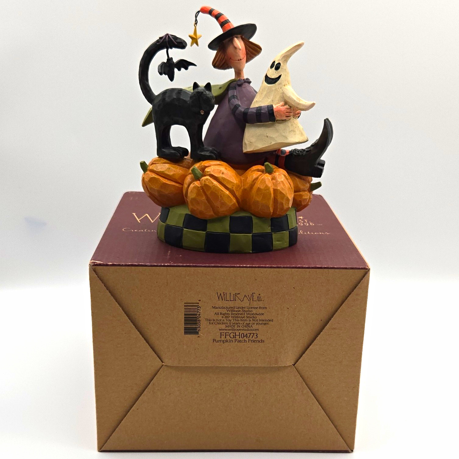 Williraye Studio Pumpkin Patch Friends Halloween Witch Resin Figurine Boxed Williraye Studio Pumpkin Patch Friends Halloween Witch Resin Figurine Boxed