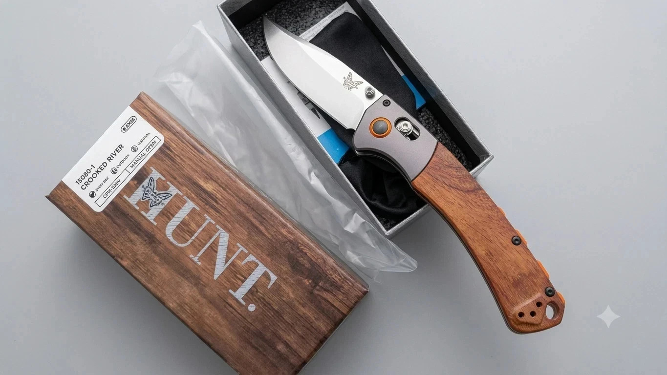 Benchmade CROOKED RIVER 15080-1 CPM-S30V Folding Knife new authentic Benchmade CROOKED RIVER 15080-1 CPM-S30V Folding Knife new authentic