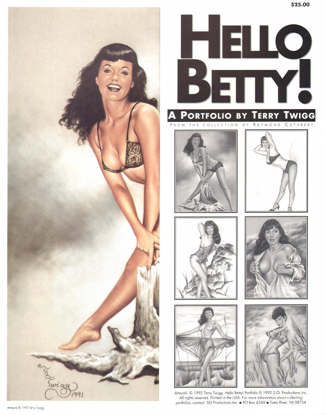 Hello Betty Portfolio Art by Terry Twigg 6 Prints S. Q. Productions 1992 Hello Betty Portfolio Art by Terry Twigg 6 Prints S. Q. Productions 1992