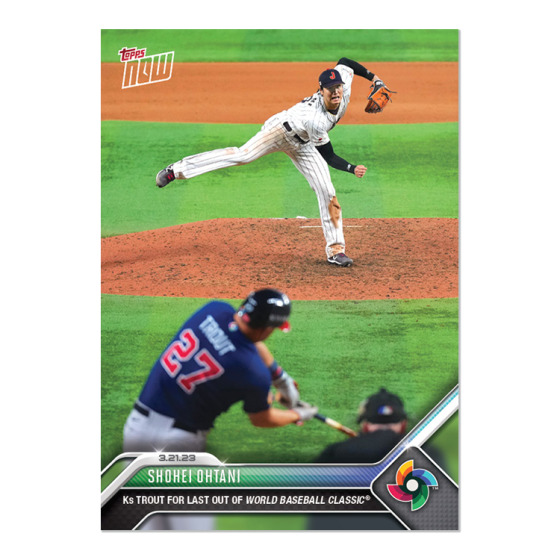 2023 Topps Now #WBC-71 Shohei Ohtani Trout Los Angeles Angels Team Japan