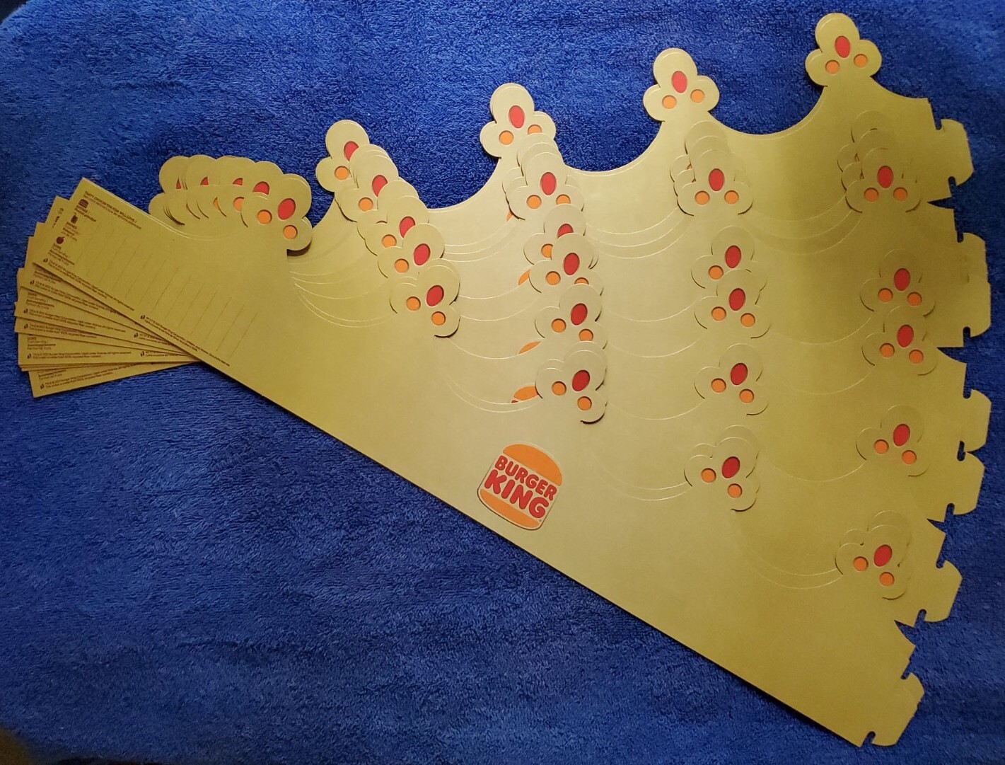 Lot of (20) Burger King Crown Paper Hats Birthday Party Favors NEW Crowns Lot of (20) Burger King Crown Paper Hats Birthday Party Favors NEW Crowns