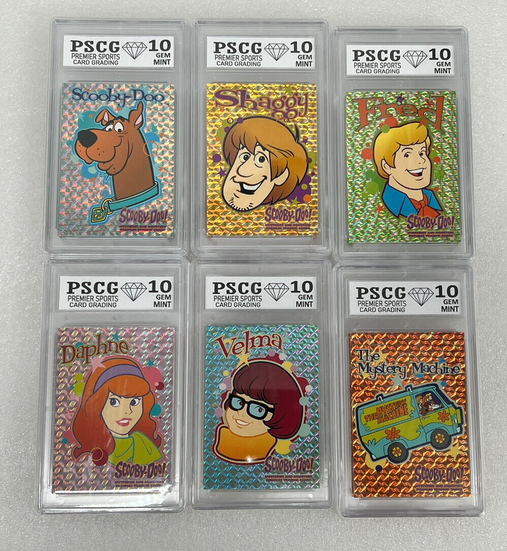 2003 Art Works Scooby-Doo SET #SP1 - 6 Graded PSCG 10 GEM MT SHAGGY FRED DAPHNE