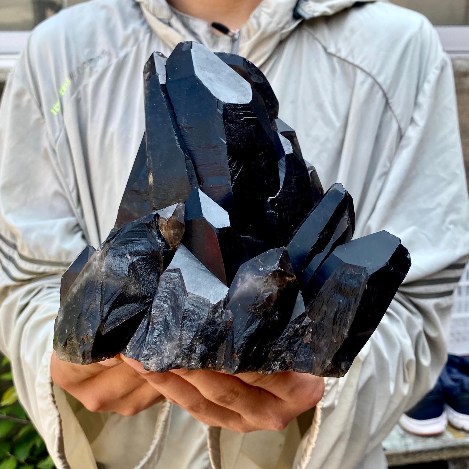 6.6LB Natural Tea black Crystal quartz Cluster Mineral Specimen Healing reiki 6.6LB Natural Tea black Crystal quartz Cluster Mineral Specimen Healing reiki
