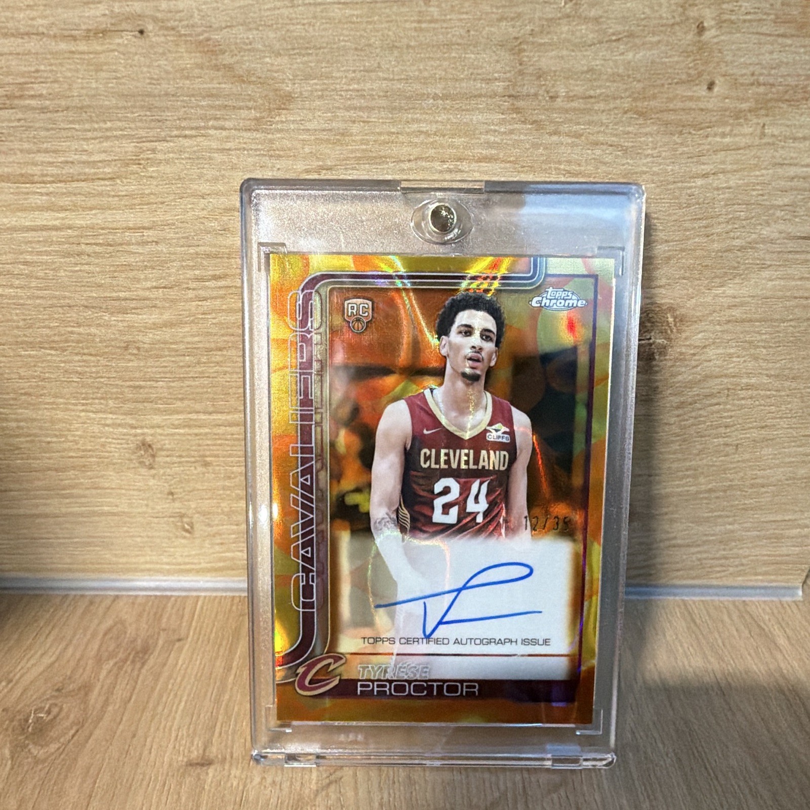 Topps Chrome Update 2025-26 Tyrese Proctor RC Auto /35 Cavaliers RA-TPR