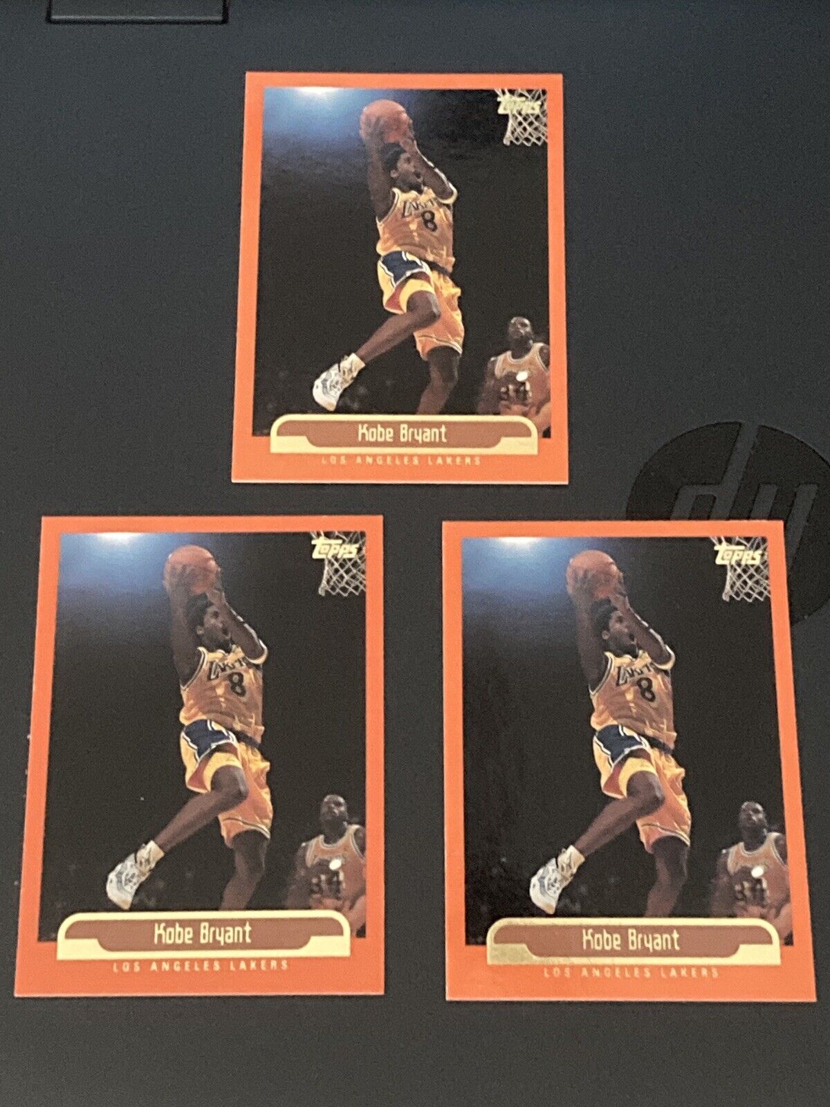 Lot of 3 Kobe Bryant 1999-00 Topps Orange border parallel # 125