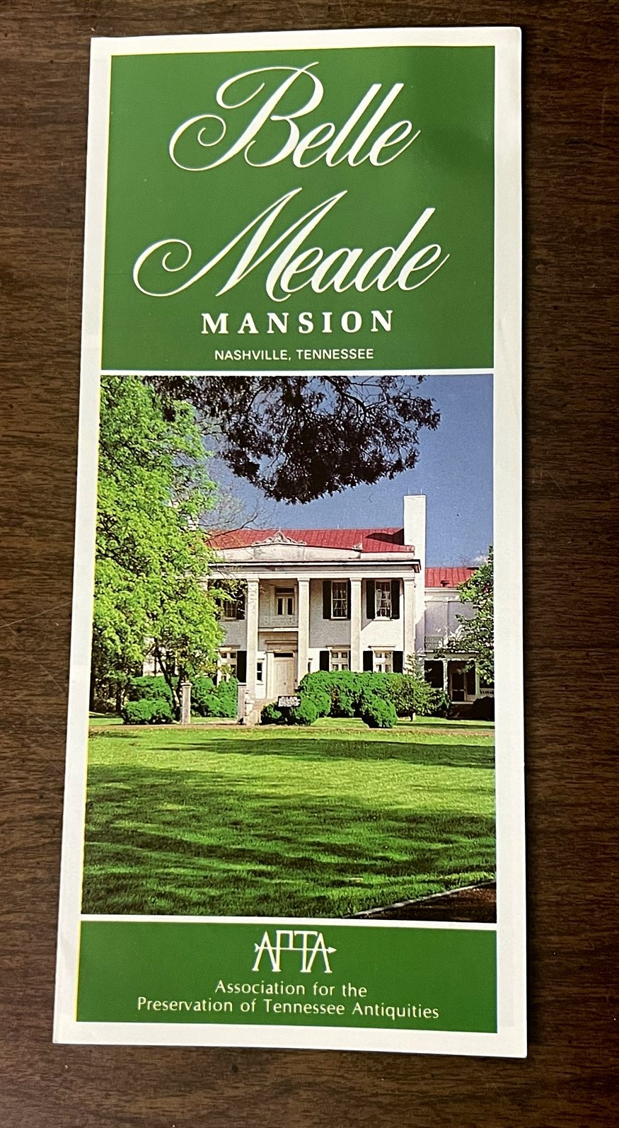 1986 Belle Meade Mansion Nashville, TN Brochure 1986 Belle Meade Mansion Nashville, TN Brochure