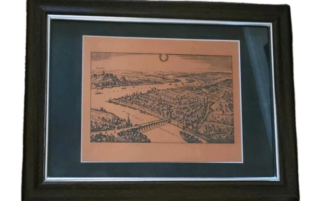 Vintage Copper Wall Art City Of Cobolentz Under Siege 16×12 Hanging Metal Etch Vintage Copper Wall Art City Of Cobolentz Under Siege 16×12 Hanging Metal Etch