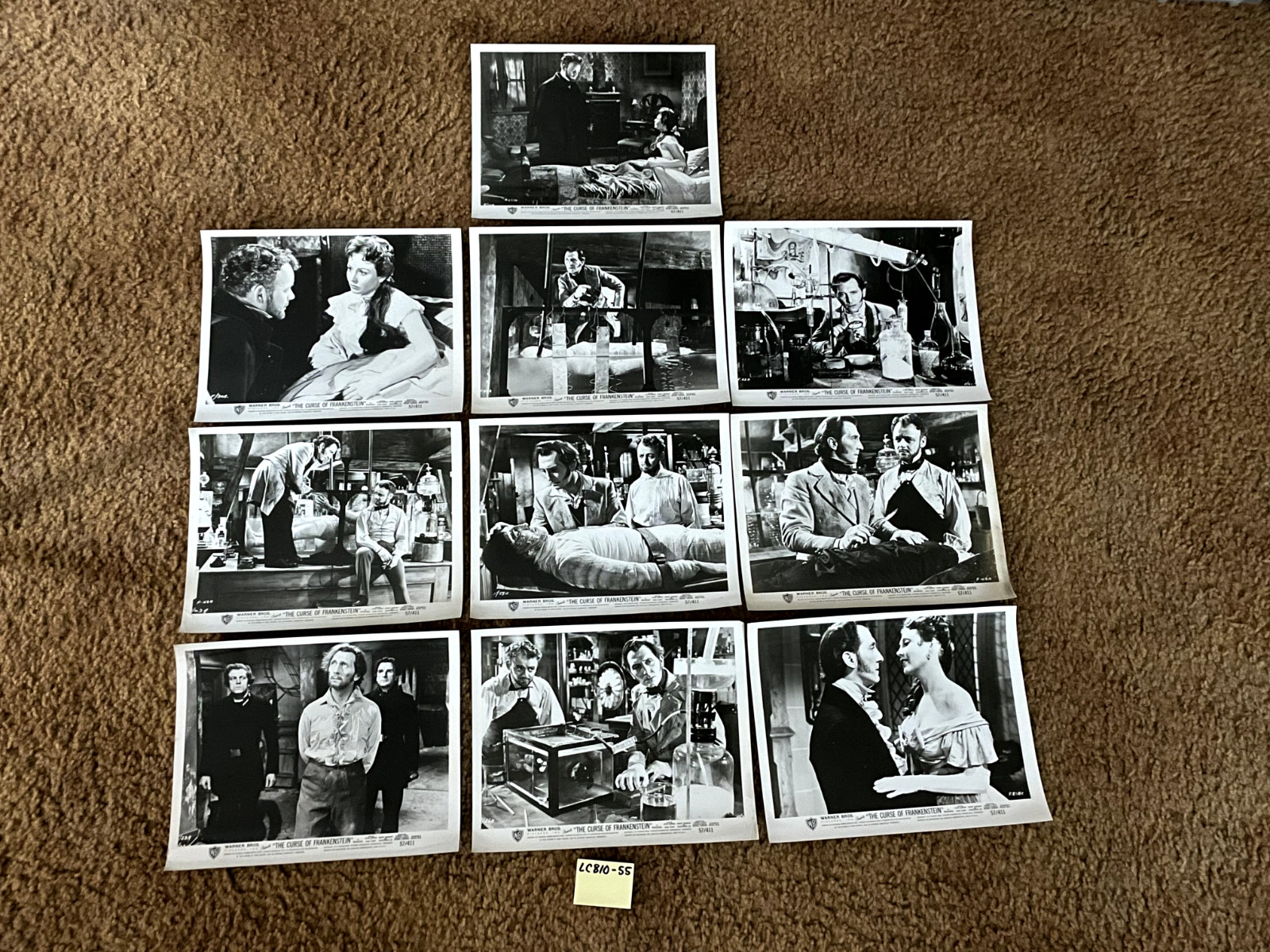 The Curse Of Frankenstein 1957 Original Photo 8x10 Peter Cushing Horror Film The Curse Of Frankenstein 1957 Original Photo 8x10 Peter Cushing Horror Film