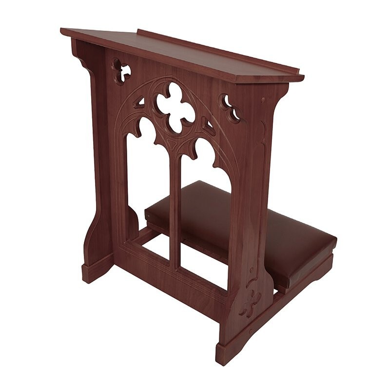 Hardwood Windsor Collection Padded Kneeler Walnut Prayer Church Altar Furniture Hardwood Windsor Collection Padded Kneeler Walnut Prayer Church Altar Furniture