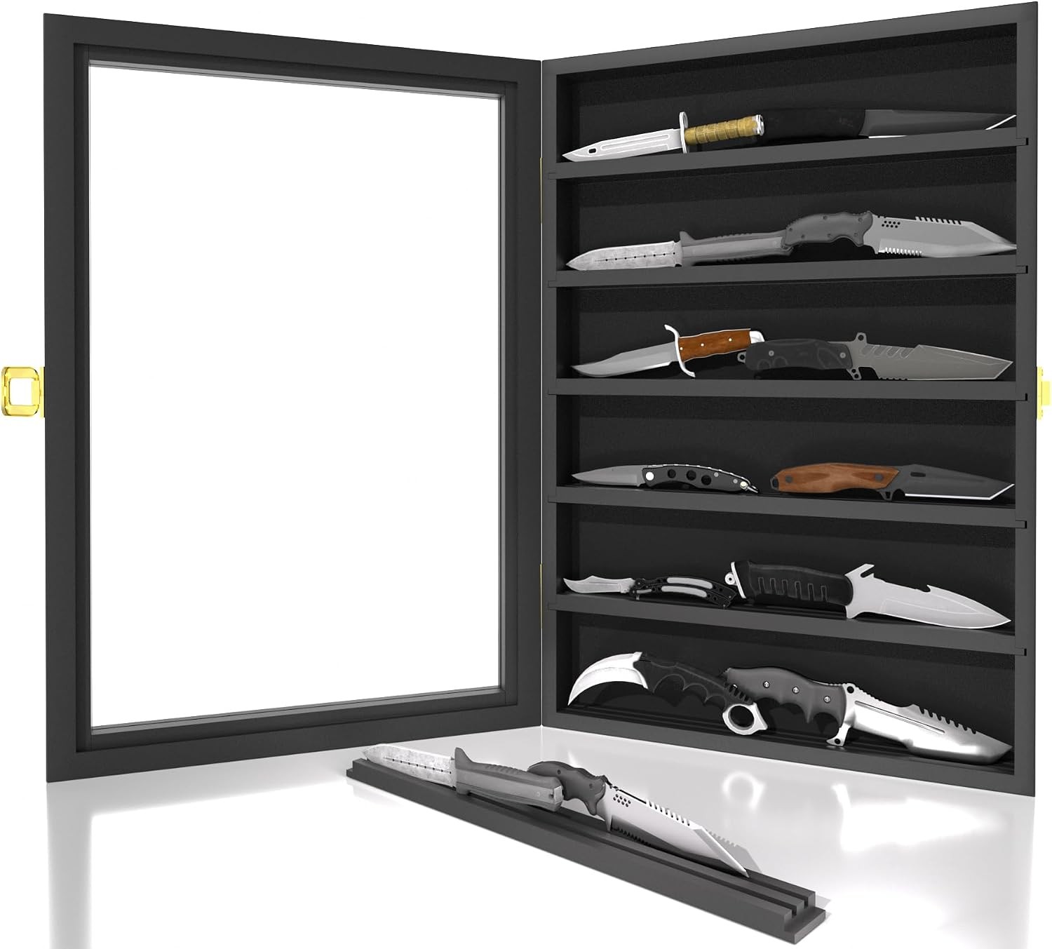 Knife Display Case for Collections, Pocket Knife Display Case with Acrylic