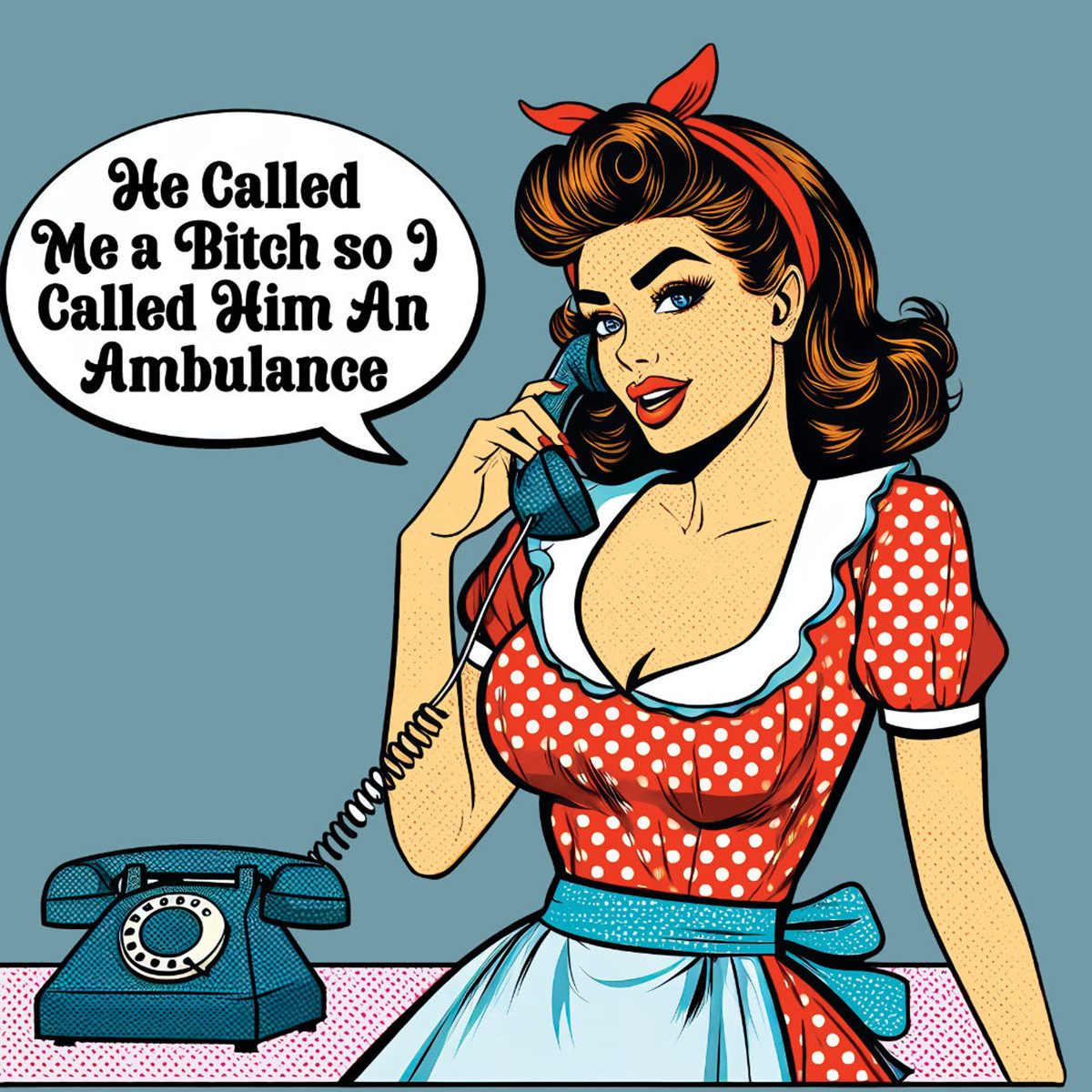 Retro Lady fun cute funny High Quality Metal Fridge Magnet 4x4 1266 Retro Lady fun cute funny High Quality Metal Fridge Magnet 4x4 1266