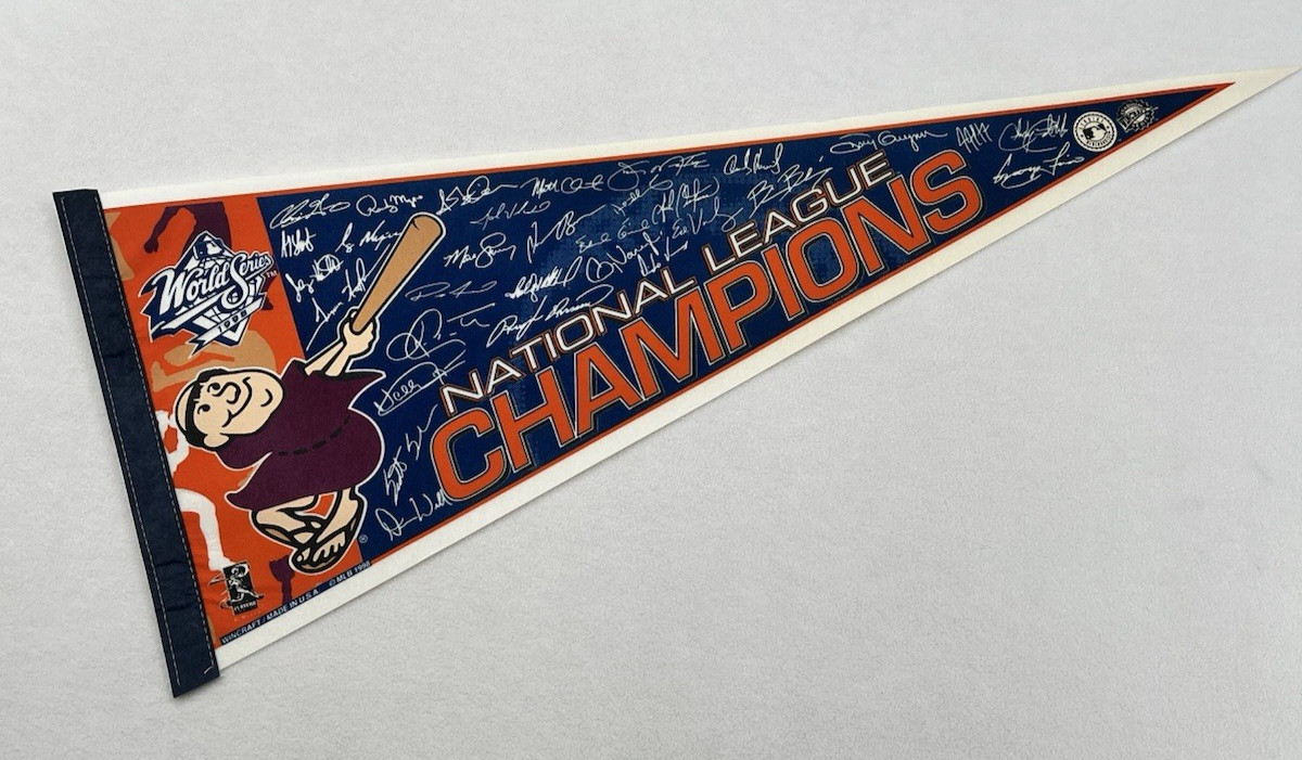 Vintage 1998 World Series Padres vs Yankees Full Size Pennant NL Champs MLB