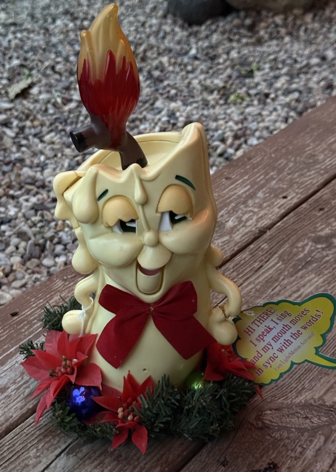 Vintage TELCO Motionette Candle Kid Talking/lights Work Christmas Decoration Vintage TELCO Motionette Candle Kid Talking/lights Work Christmas Decoration