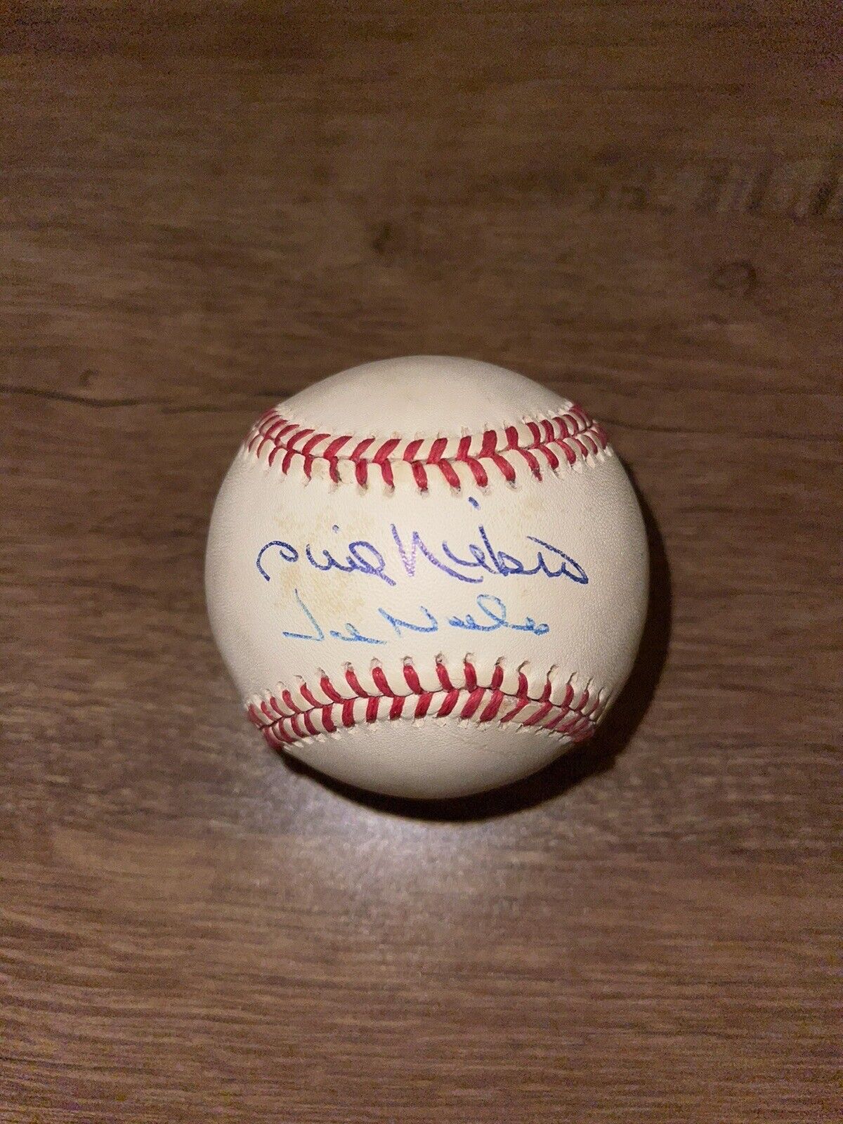 Hall of Fame Brothers Phil and Joe Niekro Autographed Signed Baseball.