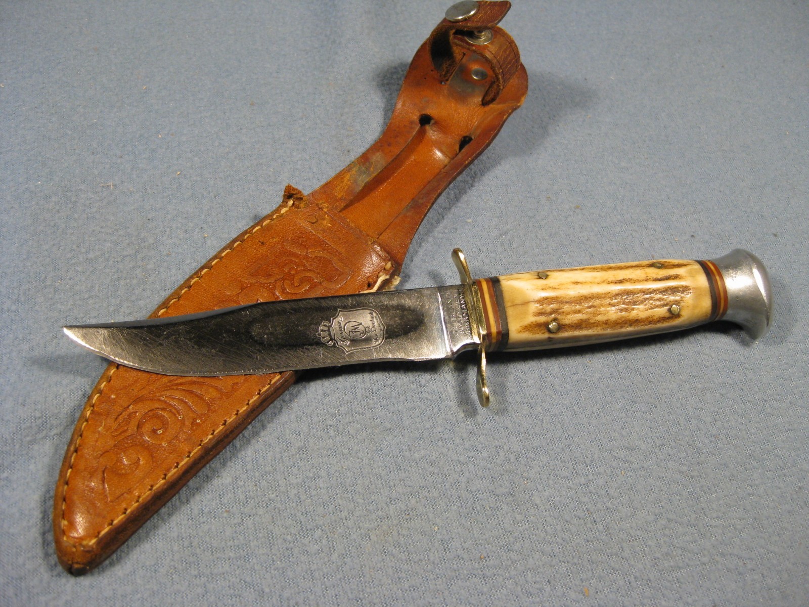 Rare Vintage German Overland #707 Hunting Knife with Sheath Rare Vintage German Overland #707 Hunting Knife with Sheath