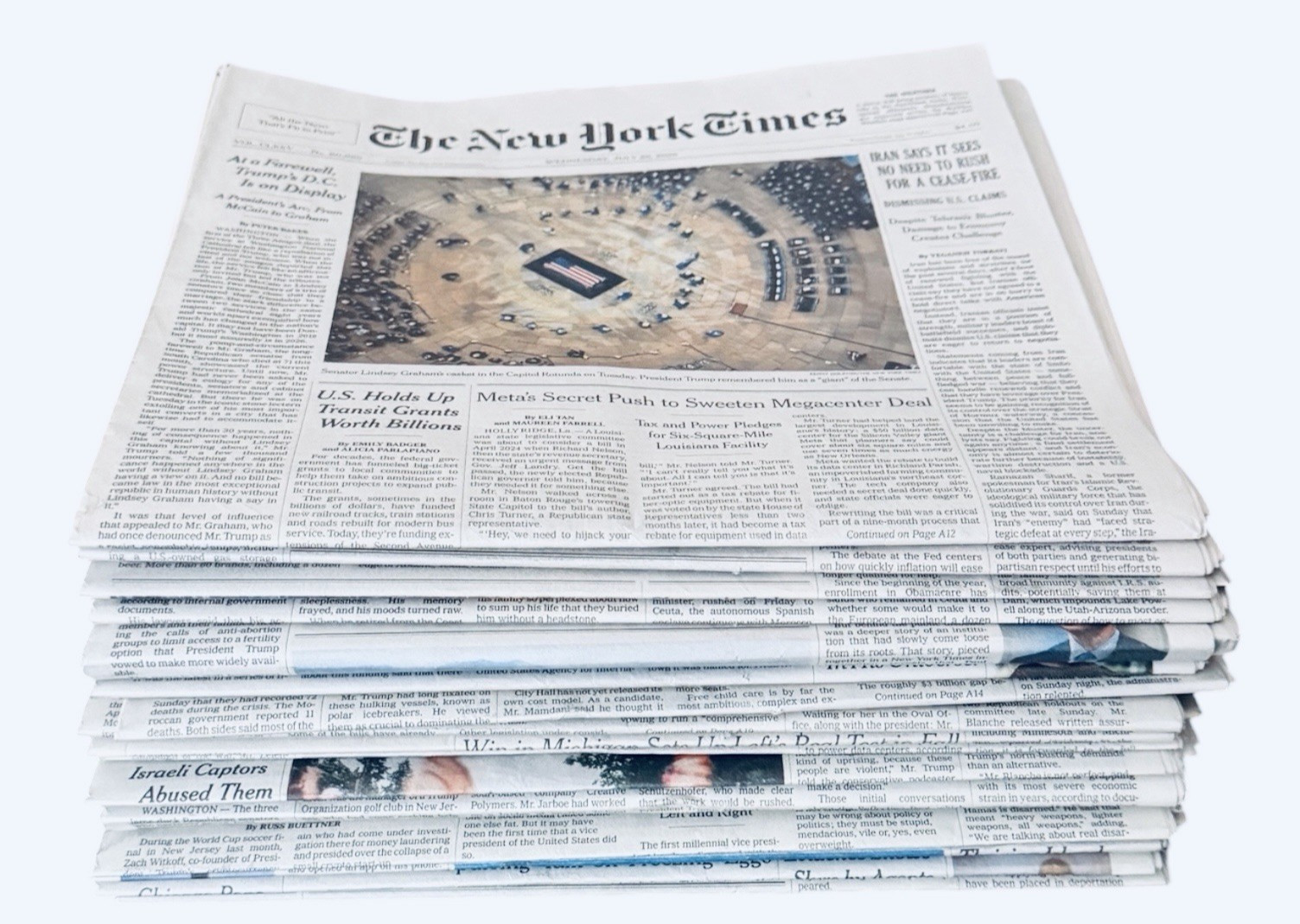 The New York Times News Paper LOT/16 Jul 29-31 August 1-7 8 9 10 11 12 13 -2026 The New York Times News Paper LOT/16 Jul 29-31 August 1-7 8 9 10 11 12 13 -2026