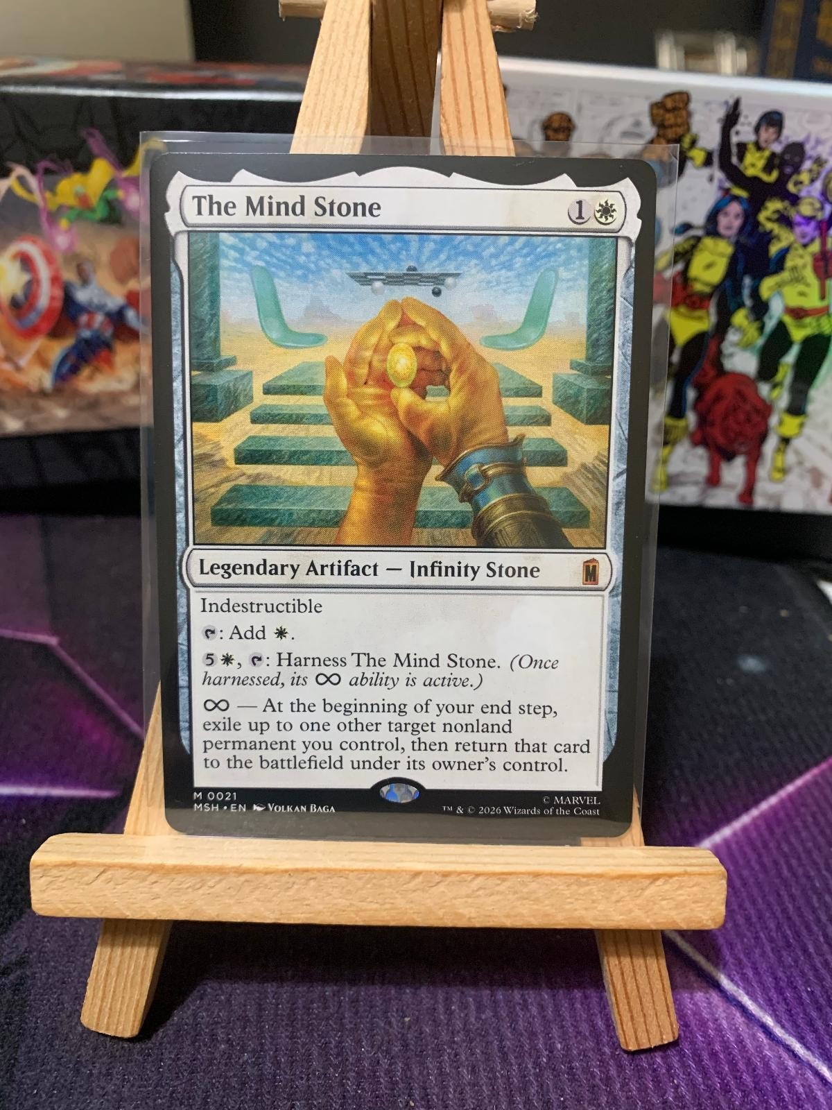 THE MIND STONE 21 MYTHIC MARVEL SUPER HEROES MAGIC: THE GATHERING NM/M THE MIND STONE 21 MYTHIC MARVEL SUPER HEROES MAGIC: THE GATHERING NM/M