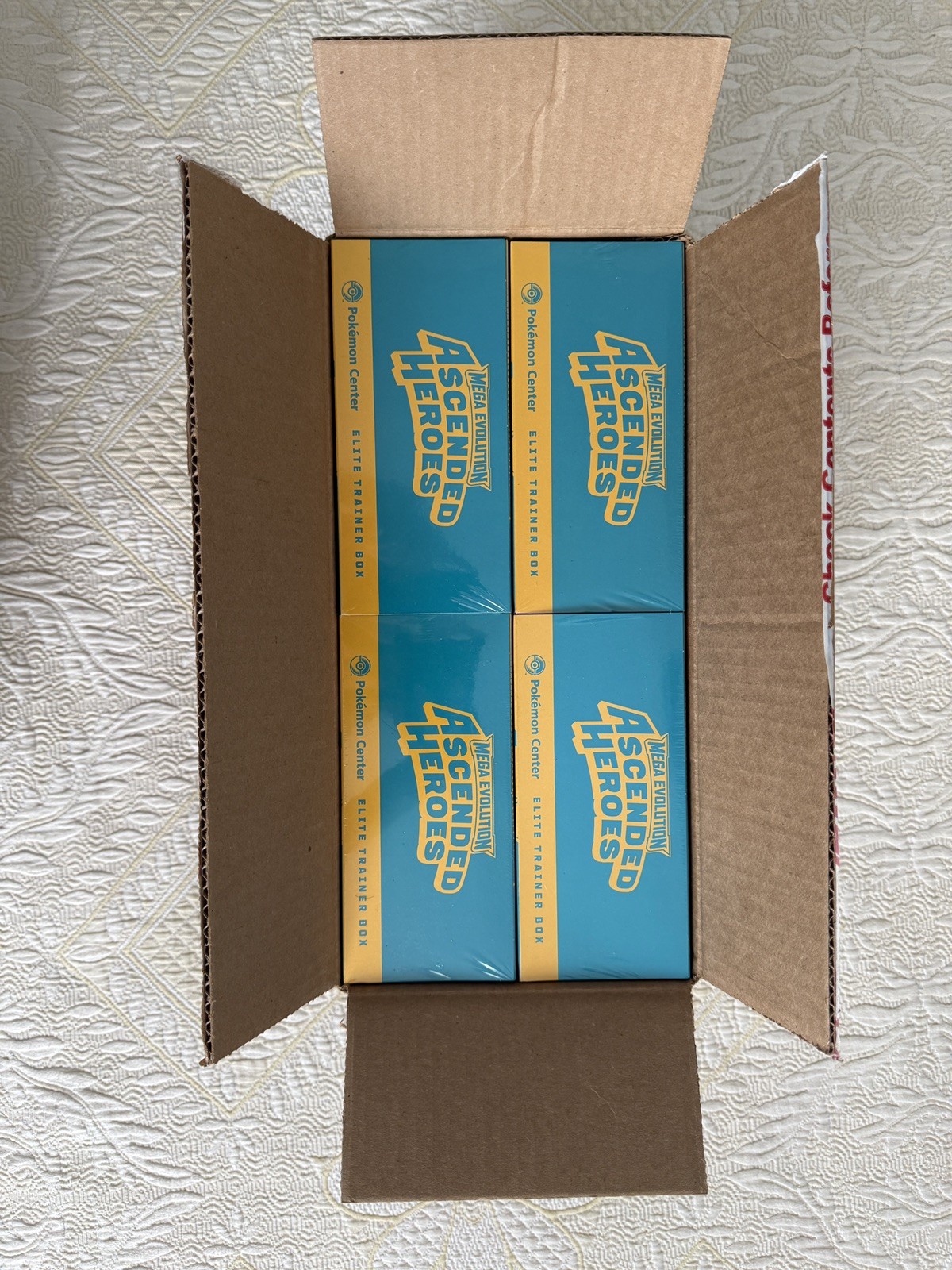 x4 Ascended Heroes Pokemon Center ETB | Un-Sealed Case x4 Ascended Heroes Pokemon Center ETB | Un-Sealed Case