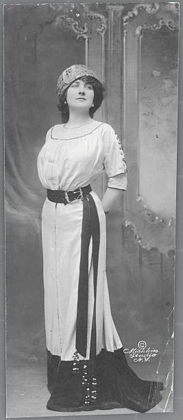 Mary Garden is dressed in a full length gown for a studio portrait Old Photo Mary Garden is dressed in a full length gown for a studio portrait Old Photo