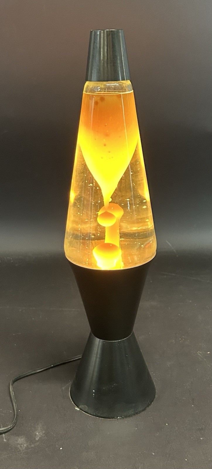 Vintage 1992 Lava Lite Orange with Clear Vintage 1992 Lava Lite Orange with Clear