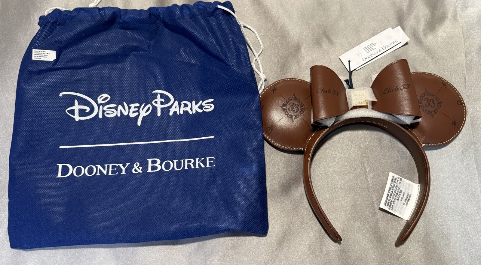 Club 33 , dooney and bourke , Minnie Mouse Ears , New , With Bag , WDW