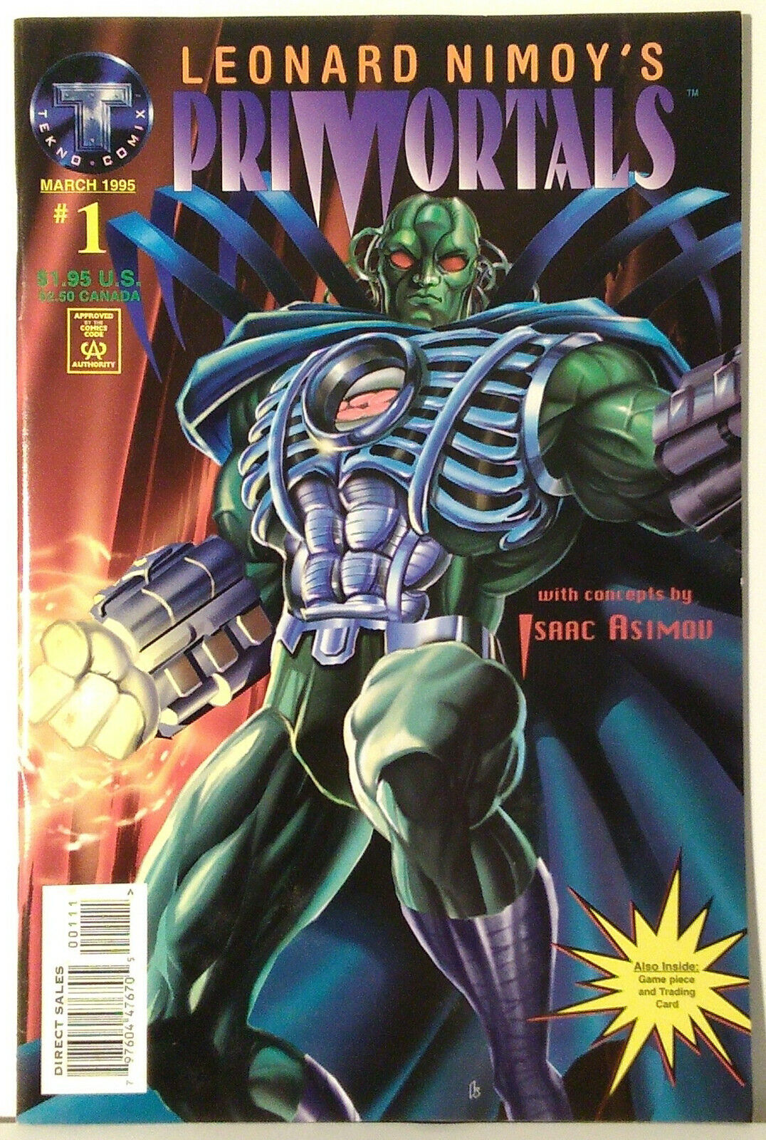 1995 Leonard Nimoy\'s Primortals Comic Book Collection ~ Tekno — Your Choice 17